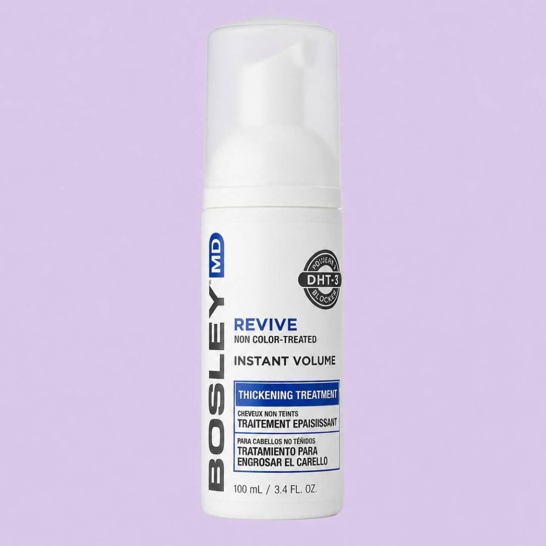 Bosley MD Revive Hair Thinckening Treatment уплотнительный уход для истонченных неокрашенных волос, 100 мл Bosley MD Revive Hair Thinckening Treatment уплотнительный уход для истонченных неокрашенных волос, 100 мл