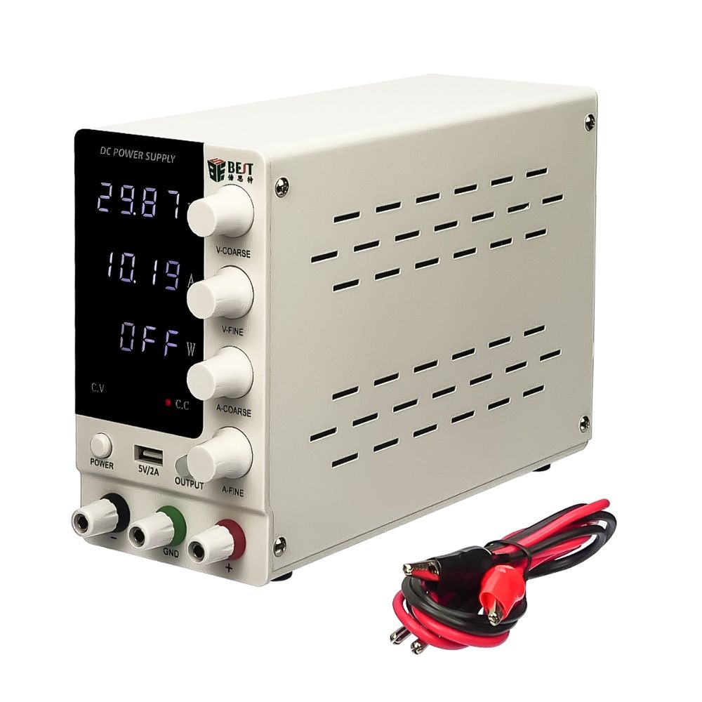 Блок питания лабораторный Best BST-3010D, 30V 10A, импульсный, с цифровой индикацией (V/A/W), USB 5V/2A Блок питания лабораторный Best BST-3010D, 30V 10A, импульсный, с цифровой индикацией (V/A/W), USB 5V/2A