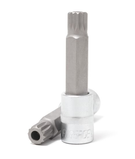 Головка біта SPLINE 12-променева M6 1/2 quot; (L-100мм) Forsage F-34810006 Головка біта SPLINE 12-променева M6 1/2 quot; (L-100мм) Forsage F-34810006