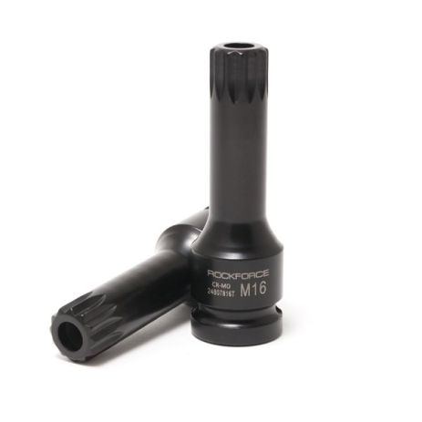Головка-біта SPLINE глибока ударна 1/2", M5 з отвором ROCKFORCE RF-24807805T Головка-біта SPLINE глибока ударна 1/2", M5 з отвором ROCKFORCE RF-24807805T