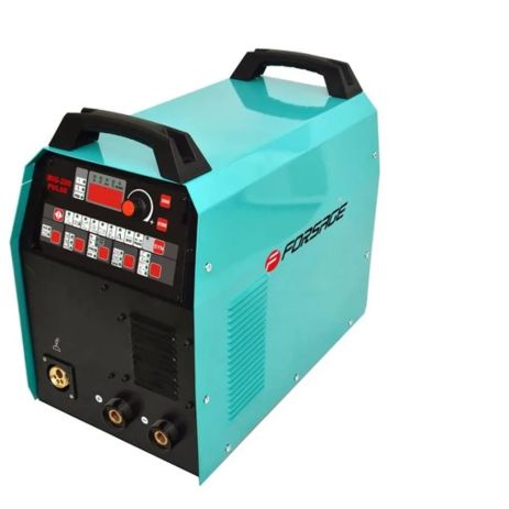 Сварочный аппарат Profi MIG, MMA, TIG (220V, холостой ход 65V,6.0кВт, 5-200А, электрод 1,6-4мм, проволока 0.6-1.2мм, к-т мощности 0.7, цифр. табло) Forsage F-MIG200 PULSE Сварочный аппарат Profi MIG, MMA, TIG (220V, холостой ход 65V,6.0кВт, 5-200А, электрод 1,6-4мм, проволока 0.6-1.2мм, к-т мощности 0.7, цифр. табло) Forsage F-MIG200 PULSE