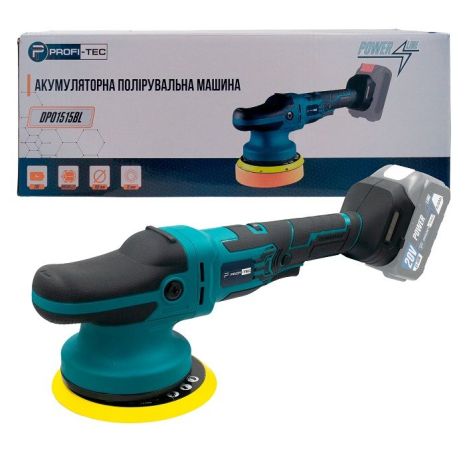 Аккумуляторная эксцентриковая полировальная машина PROFI-TEC DPO1515BL POWERLine (без аккумулятора и зарядного устройства)
