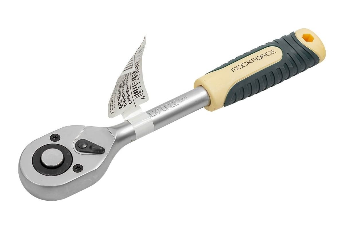 Тріскачка 1/2 quot; реверсивна з гумовою ручкою Rockforce RF-80242W Тріскачка 1/2 quot; реверсивна з гумовою ручкою Rockforce RF-80242W