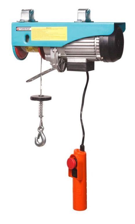 Таль підвісна 250/500 кг (220V, 1000W, висота підйому -: 250КГ - 12М, 500КГ - 6М) Forsage F-TRH1005 Таль підвісна 250/500 кг (220V, 1000W, висота підйому -: 250КГ - 12М, 500КГ - 6М) Forsage F-TRH1005
