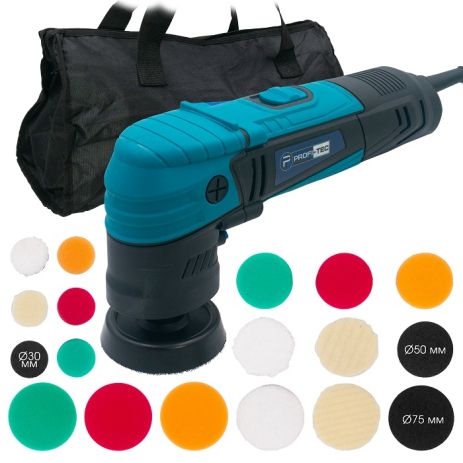 Роторная полировальная машина PROFI-TEC PPM-607SR SET (600 Вт, диски 30/50/75 мм) Роторная полировальная машина PROFI-TEC PPM-607SR SET (600 Вт, диски 30/50/75 мм)