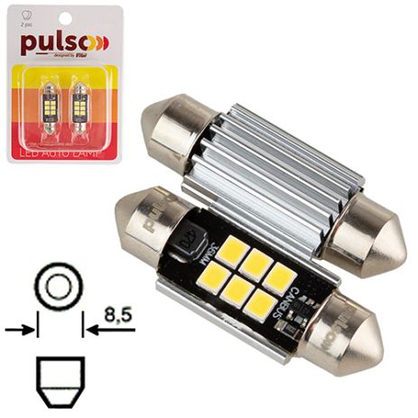 Лампа PULSO/софитная/LED C5W /36мм/CANBUS/9SMD-2835/12v/2,9W/315lm White (LP-36C5W) Лампа PULSO/софитная/LED C5W /36мм/CANBUS/9SMD-2835/12v/2,9W/315lm White (LP-36C5W)