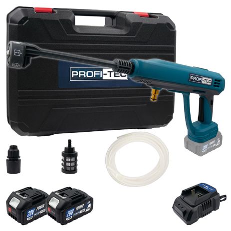 Аккумуляторная мойка высокого давления PROFI-TEC PHPW3020 POWERLine (2 х PT2040MP 4.0 Ач, зарядное устройство, шланг, насадка, кейс) Аккумуляторная мойка высокого давления PROFI-TEC PHPW3020 POWERLine (2 х PT2040MP 4.0 Ач, зарядное устройство, шланг, насадка, кейс)