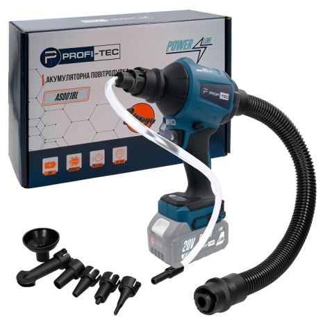 Аккумуляторная воздуходувка PROFI-TEC AS001BL POWERLine (без аккумулятора и зарядного устройства)