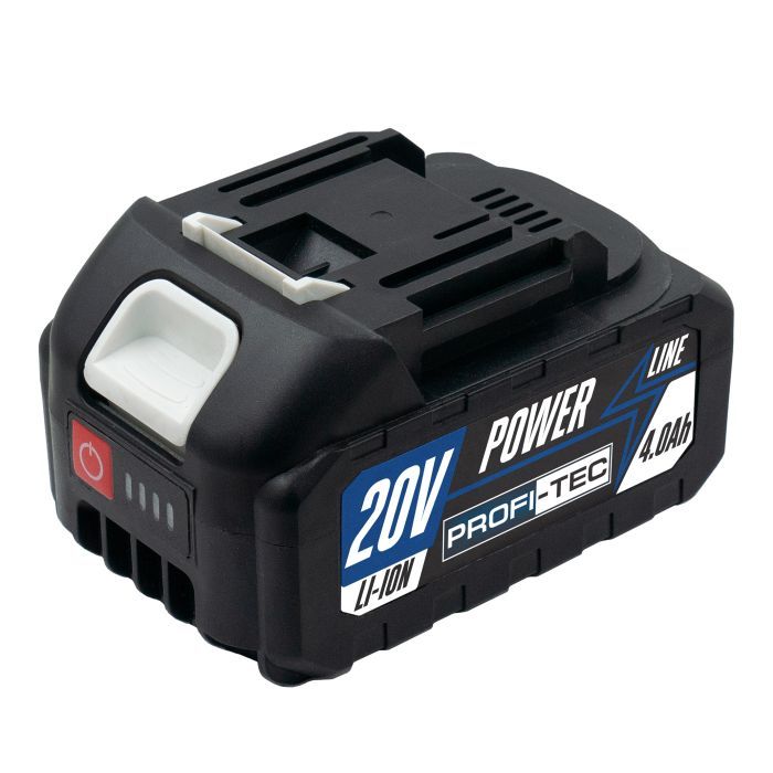 Аккумуляторная батарея PROFI-TEC PT2040MP POWERLine (20 В / 4.0 Ач, высокоточная, с индикатором) Аккумуляторная батарея PROFI-TEC PT2040MP POWERLine (20 В / 4.0 Ач, высокоточная, с индикатором)