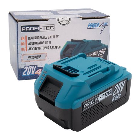 Аккумуляторная батарея PROFI-TEC PT2040EP POWERLine (20 В / 4.0 Ач, высокотоковая, с индикатором) Аккумуляторная батарея PROFI-TEC PT2040EP POWERLine (20 В / 4.0 Ач, высокотоковая, с индикатором)