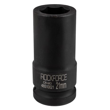 Головка ударна глибока 21мм (6гр), 3/4" ROCKFORCE RF-46510021 Головка ударна глибока 21мм (6гр), 3/4" ROCKFORCE RF-46510021