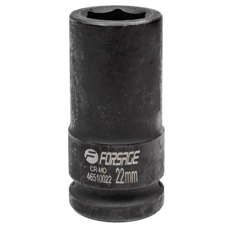 Головка ударна глибока 22мм 6гр. 3/4" Forsage F-46510022