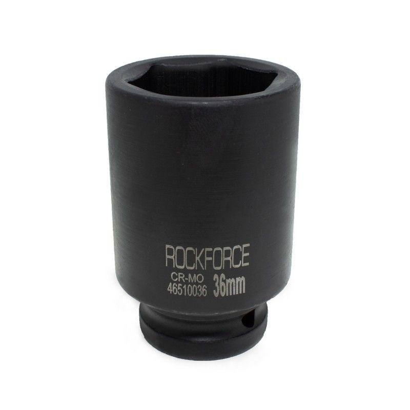 Головка ударна глибока 36мм (6гр), 3/4" ROCKFORCE RF-46510036 Головка ударна глибока 36мм (6гр), 3/4" ROCKFORCE RF-46510036