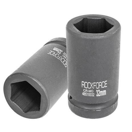 Головка ударная глубокая 17мм 1'' 6гр. Rockforce RF-48510017 Головка ударная глубокая 17мм 1'' 6гр. Rockforce RF-48510017