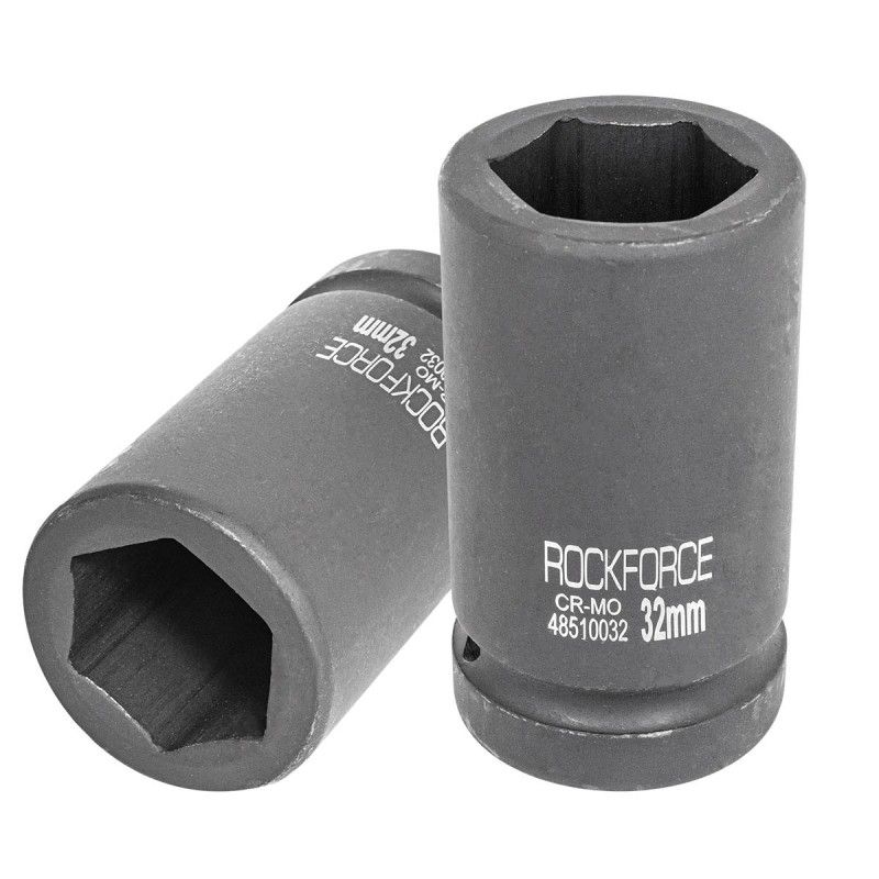 Головка ударна глибока 17мм 1 '' 6гр. Rockforce RF-48510017 Головка ударна глибока 17мм 1 '' 6гр. Rockforce RF-48510017