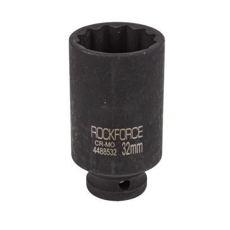 Головка ударна глибока 32мм (12гр.), 1/2" ROCKFORCE RF-4488532 Головка ударна глибока 32мм (12гр.), 1/2" ROCKFORCE RF-4488532