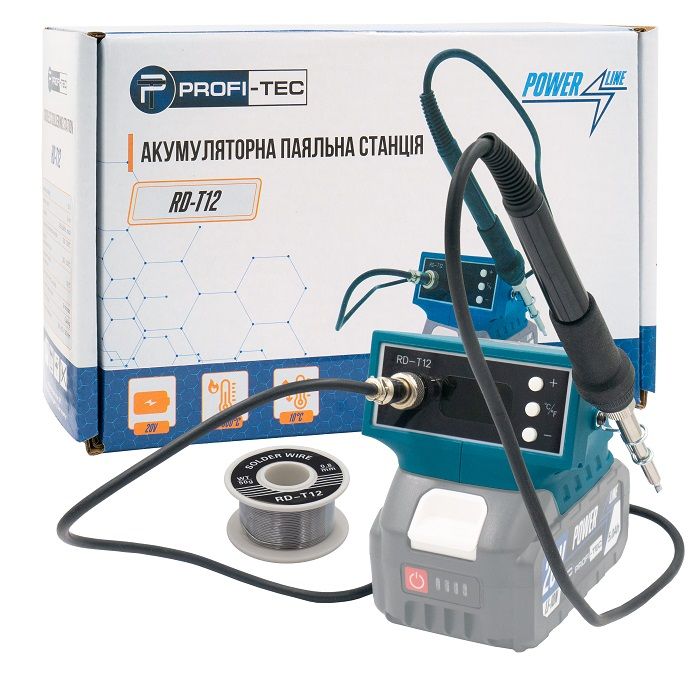 Аккумуляторный гибридный паяльник PROFI-TEC RD-T12 POWERLine (без аккумулятора и зарядного устройства) Аккумуляторный гибридный паяльник PROFI-TEC RD-T12 POWERLine (без аккумулятора и зарядного устройства)