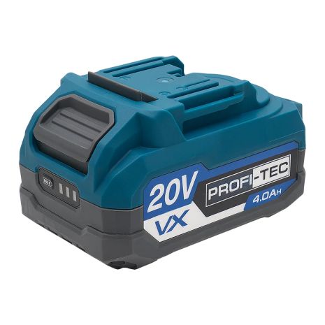 PROFI-TEC PT2040VX 20 В/4.0 Aг NEW (высокоточная, с элементами 10C и индикатором) прорезиненный корпус, усиленная плата, элементы и контактная группа PROFI-TEC PT2040VX 20 В/4.0 Aг NEW (высокоточная, с элементами 10C и индикатором) прорезиненный корпус, усиленная плата, элементы и контактная группа