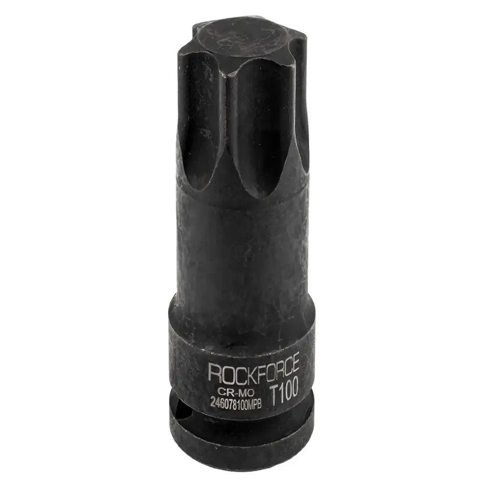 Головка-біта TORX ударна T100 1/2" Rockforce RF-246078100MPB Головка-біта TORX ударна T100 1/2" Rockforce RF-246078100MPB
