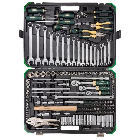 Набор инструментов 180+2пр. 1/4", 3/8", 1/2" (6гр.,12гр.) Rockforce RF-41802+2