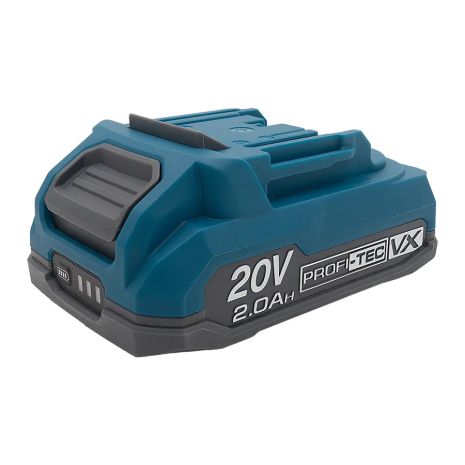 Аккумуляторная батарея PROFI-TEC PT2020VX (20 В / 2.0 Ач, высокотоковая, с индикатором)