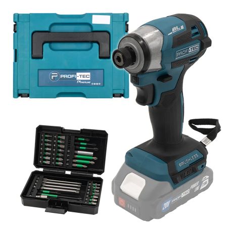 Акумуляторний імпульсний гвинтоверт PROFI-TEC PID1820BL POWERLine (без акумулятора та зарядного пристрою, кейс) Акумуляторний імпульсний гвинтоверт PROFI-TEC PID1820BL POWERLine (без акумулятора та зарядного пристрою, кейс)