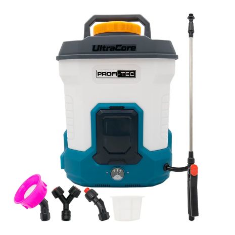 Акумуляторний обприскувач PROFI-TEC PS-10L/20V (20 В, бак 10 л, тиск 4.0 бар, 2.9 л/хв) без АКБ та ЗП, насадки, коробка Акумуляторний обприскувач PROFI-TEC PS-10L/20V (20 В, бак 10 л, тиск 4.0 бар, 2.9 л/хв) без АКБ та ЗП, насадки, коробка