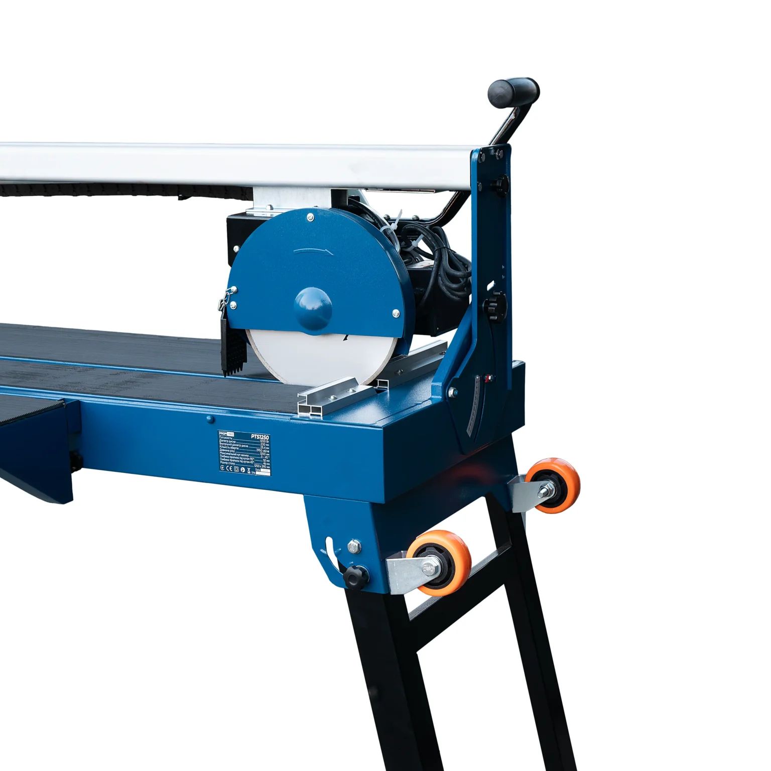 Плиткоріз PROFI-TEC PTS1250 (1500 Вт, диск 250 мм, довжина різу 1200 мм, стіл 1250х390 мм) Плиткоріз PROFI-TEC PTS1250 (1500 Вт, диск 250 мм, довжина різу 1200 мм, стіл 1250х390 мм)