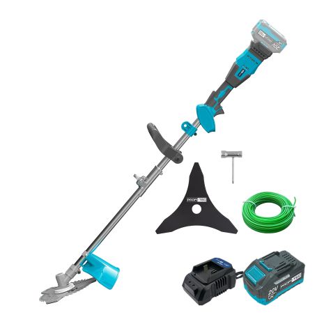 Акумуляторна коса PROFI-TEC PGT9520 БЕЗЩІТКОВИЙ мотор (1 х PT2040VX (4.0 Aг), зарядний пристрій, коробка) Акумуляторна коса PROFI-TEC PGT9520 БЕЗЩІТКОВИЙ мотор (1 х PT2040VX (4.0 Aг), зарядний пристрій, коробка)