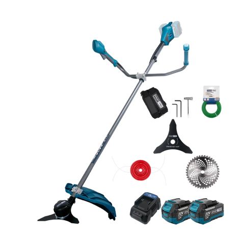 Акумуляторна коса PROFI-TEC PGT4540 БЕЗЩІТКОВИЙ мотор (40 В (2x20 В), 2 х PT2040VX (4.0 Aг), зарядний пристрій, коробка) Акумуляторна коса PROFI-TEC PGT4540 БЕЗЩІТКОВИЙ мотор (40 В (2x20 В), 2 х PT2040VX (4.0 Aг), зарядний пристрій, коробка)