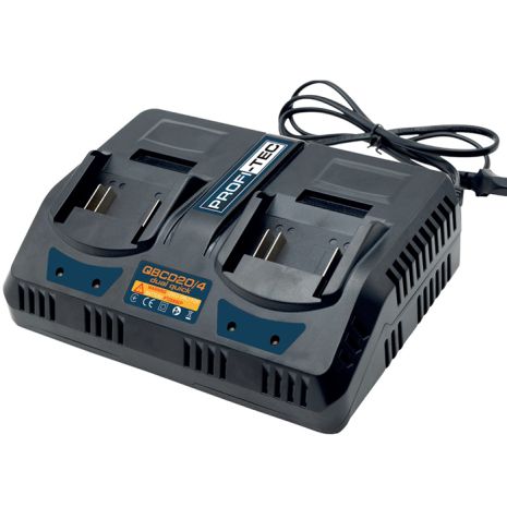 Двухпортовое Скоростное зарядное устройство PROFI-TEC PROFI-TEC QBCD20/4 dual quick с кулерами охлаждения (каждый порт выдает стурм по 4 А)