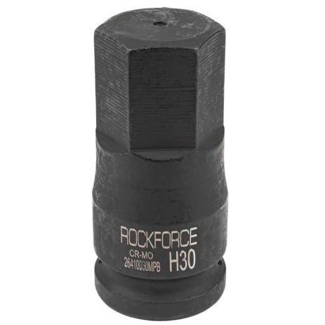 Головка-біта ударна 6-гранна 30 мм, 3/4" ROCKFORCE RF-26410030MPB