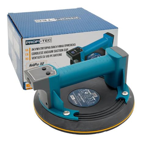 Акумуляторна вакуумна присоска PROFI-TEC HoldPro 150 (3.7 В / 1.5 Аг, зарядний пристрій) Акумуляторна вакуумна присоска PROFI-TEC HoldPro 150 (3.7 В / 1.5 Аг, зарядний пристрій)