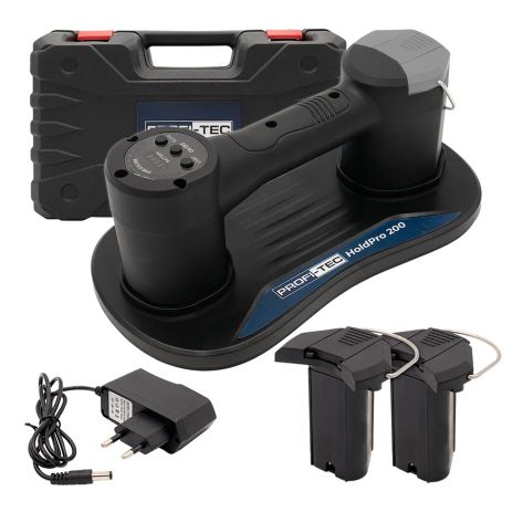 Аккумуляторная вакуумная присоска PROFI-TEC HoldPro 200 (1×12 В / 1.5 Ач, зарядное устройство) Аккумуляторная вакуумная присоска PROFI-TEC HoldPro 200 (1×12 В / 1.5 Ач, зарядное устройство)