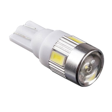 Лампа PULSO/габаритна/LED T10/6SMD-5630/12v/1w/240lm White with lens Лампа PULSO/габаритна/LED T10/6SMD-5630/12v/1w/240lm White with lens