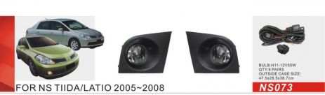 Фари дод. модель Nissan Tiida 2004-08/NS-073/h11-12V55W/ел.проводка