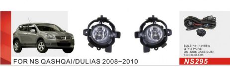 Фари дод. модель Nissan Qashqai 2006-10/NS-295/H11-12V55W/ел.проводка