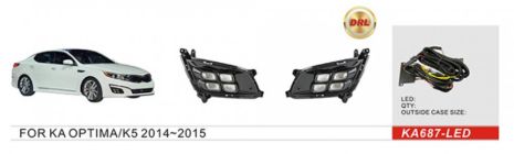Фари дод. модель KIA Optima/K5 2013-15/KA-687-LED/DRL/ел.проводка Фари дод. модель KIA Optima/K5 2013-15/KA-687-LED/DRL/ел.проводка