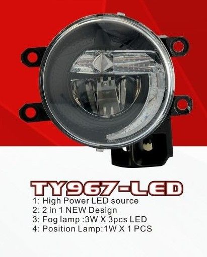 Фари дод. модель Toyota Cars/TY-967L/LED-12V9W+2W/FOG+Position Lamp/ел. проводка