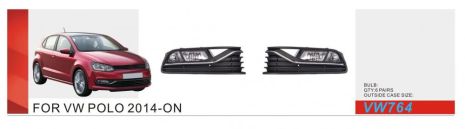 Фари дод. модель VW Polo 5 2014-17/VW-764/H8-12V35W/eл.проводка Фари дод. модель VW Polo 5 2014-17/VW-764/H8-12V35W/eл.проводка