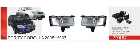 Фари дод. модель Toyota Corolla 2004-07/TY-052/9006-12V55W/ел.проводка Фари дод. модель Toyota Corolla 2004-07/TY-052/9006-12V55W/ел.проводка