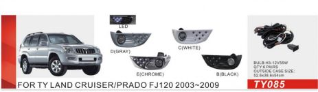 Фары доп.модель Toyota Prado FJ120 2003-09/TY-085E/H3-12V55W+LED-2W/FOG+DRL/эл.проводка (TY-085E-W 2в1 Сhromе) Фары доп.модель Toyota Prado FJ120 2003-09/TY-085E/H3-12V55W+LED-2W/FOG+DRL/эл.проводка (TY-085E-W 2в1 Сhromе)