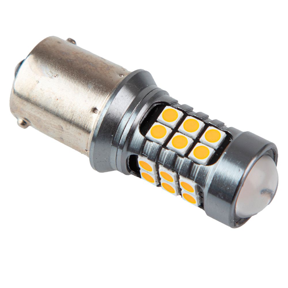 Лампа PULSO/габаритна/LED 1156/24+3SMD-3030/12-24v/2w/400lm Yellow Лампа PULSO/габаритна/LED 1156/24+3SMD-3030/12-24v/2w/400lm Yellow