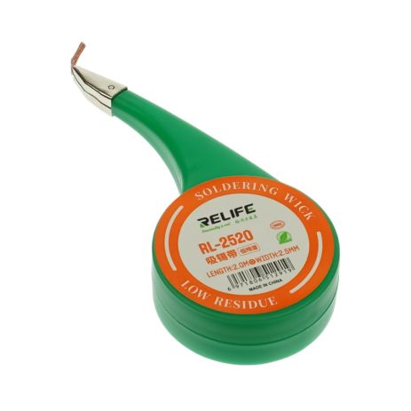 Очиститель припоя Relife RL-2520 (2.5mm x 2m) Очиститель припоя Relife RL-2520 (2.5mm x 2m)