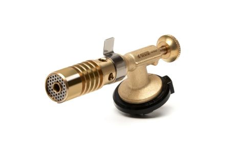 Газовий пальник для балона "Геліос" Ø 22 мм/1300°С латунь MASTERTOOL 44-5044