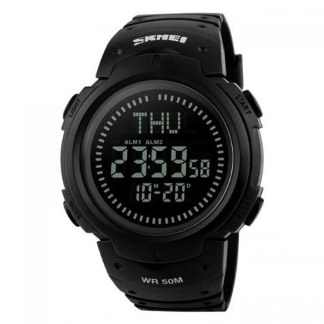 Годинник наручний 1231BK SKMEI, BLACK +Compass