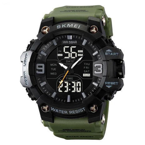 Годинник наручний 2222AG SKMEI, ARMY GREEN Годинник наручний 2222AG SKMEI, ARMY GREEN