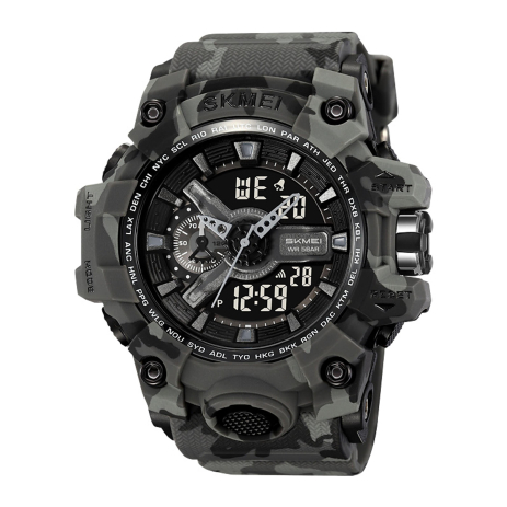 Годинник наручний 2396CMGY SKMEI, GRAY CAMO Годинник наручний 2396CMGY SKMEI, GRAY CAMO