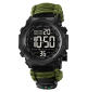 Годинник наручний 1845AG SKMEI PARACORD, ARMY GREEN, Compass, термометр, свисток, кресало
