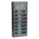 Зарядная станция Mega-Idea K367H (2 USB 2.4A, 1 Type-C PD, мультиадаптер хаб 4 USB 3.0)